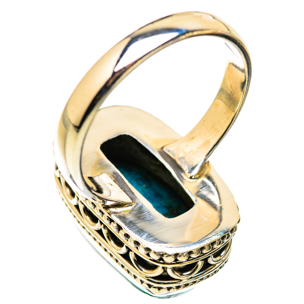 Malachite In Chrysocolla Rings handcrafted by Ana Silver Co - RING129863 - Photo 3