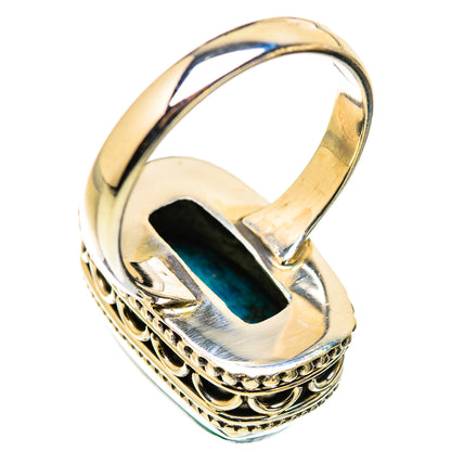 Malachite In Chrysocolla Rings handcrafted by Ana Silver Co - RING129863 - Photo 3