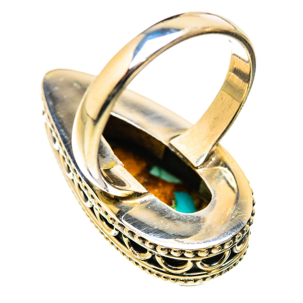 Spiny Oyster Turquoise Rings handcrafted by Ana Silver Co - RING129868 - Photo 3
