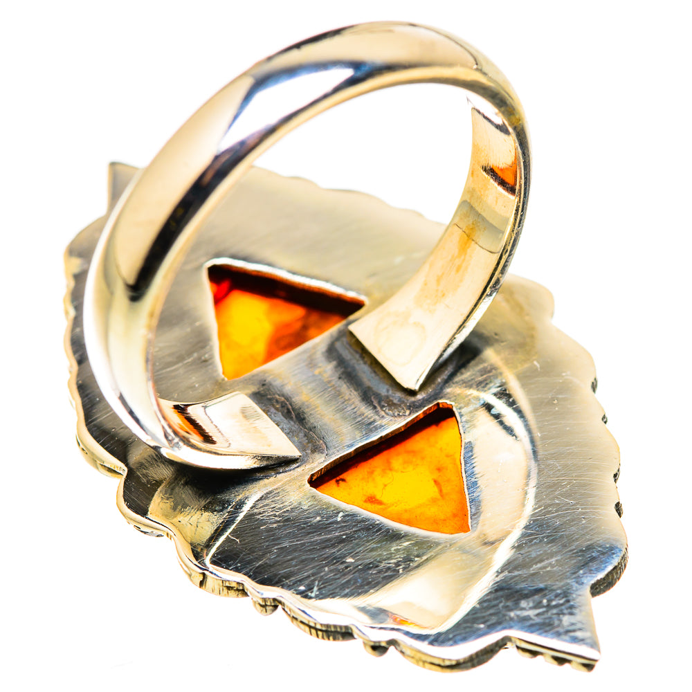 Baltic Amber Rings handcrafted by Ana Silver Co - RING129881 - Photo 3