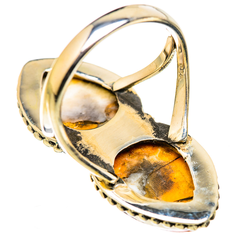 Spiny Oyster Turquoise Rings handcrafted by Ana Silver Co - RING129882 - Photo 3