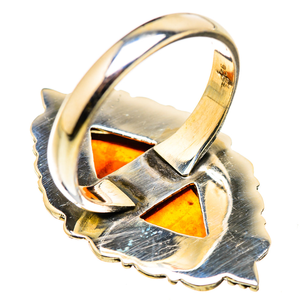 Baltic Amber Rings handcrafted by Ana Silver Co - RING129906 - Photo 3