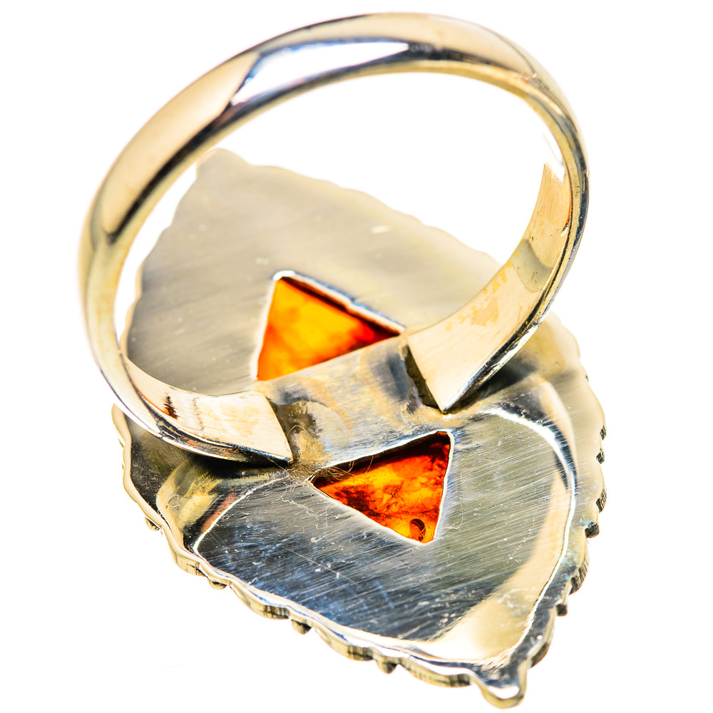 Baltic Amber Rings handcrafted by Ana Silver Co - RING129907 - Photo 3
