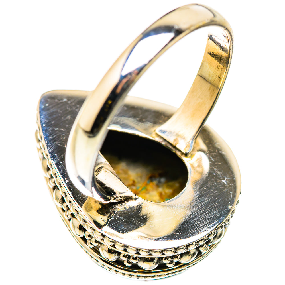 Blue Copper Composite Turquoise Rings handcrafted by Ana Silver Co - RING129916 - Photo 3