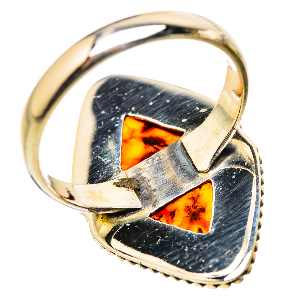 Baltic Amber Rings handcrafted by Ana Silver Co - RING129930 - Photo 3