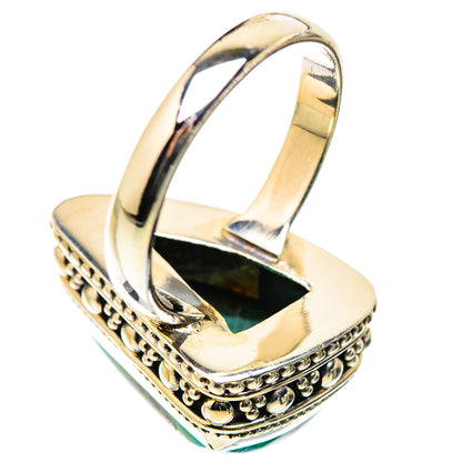 Malachite In Chrysocolla Rings handcrafted by Ana Silver Co - RING129939 - Photo 3