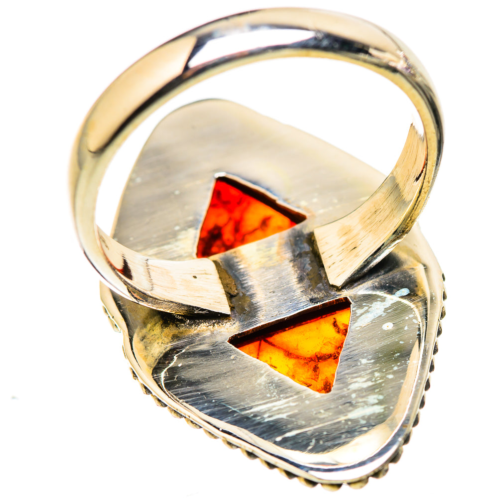 Baltic Amber Rings handcrafted by Ana Silver Co - RING129957 - Photo 3