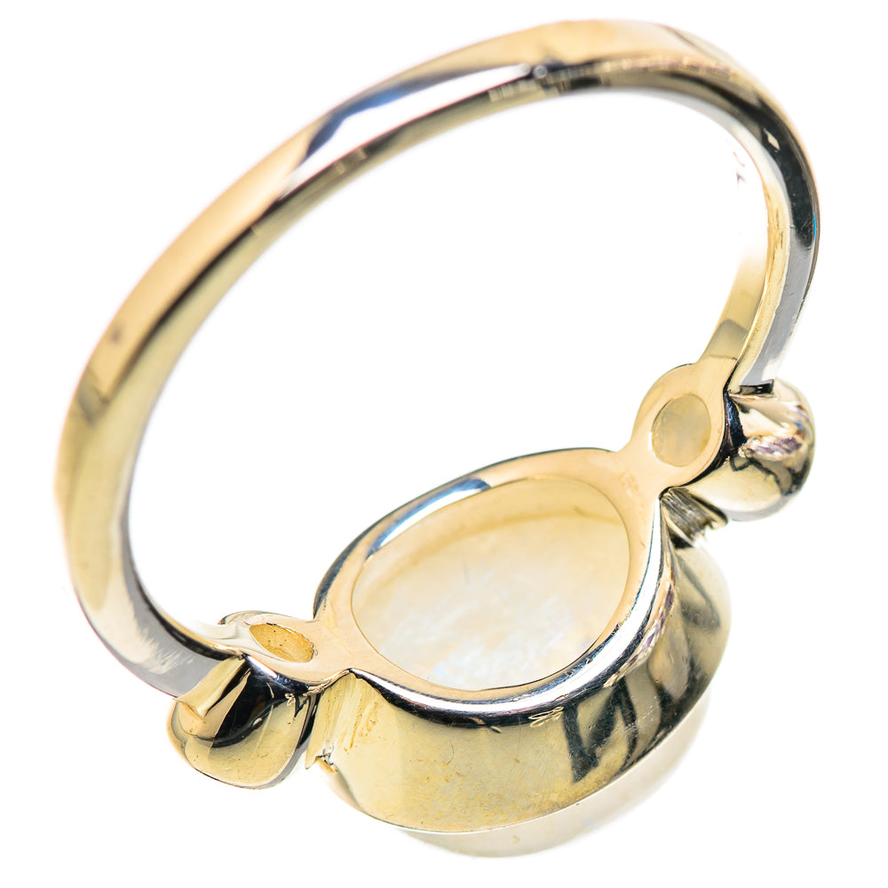Rainbow Moonstone Rings handcrafted by Ana Silver Co - RING129962 - Photo 3