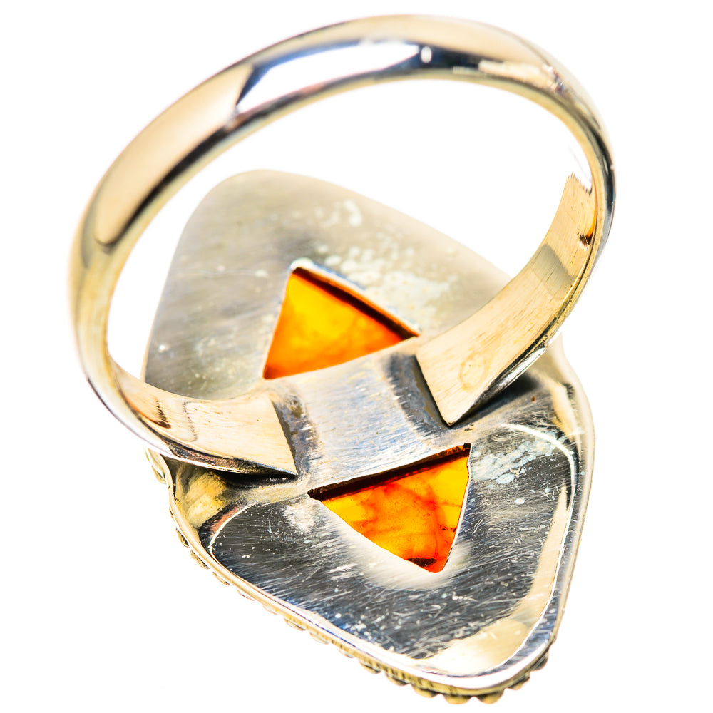 Baltic Amber Rings handcrafted by Ana Silver Co - RING129986 - Photo 3