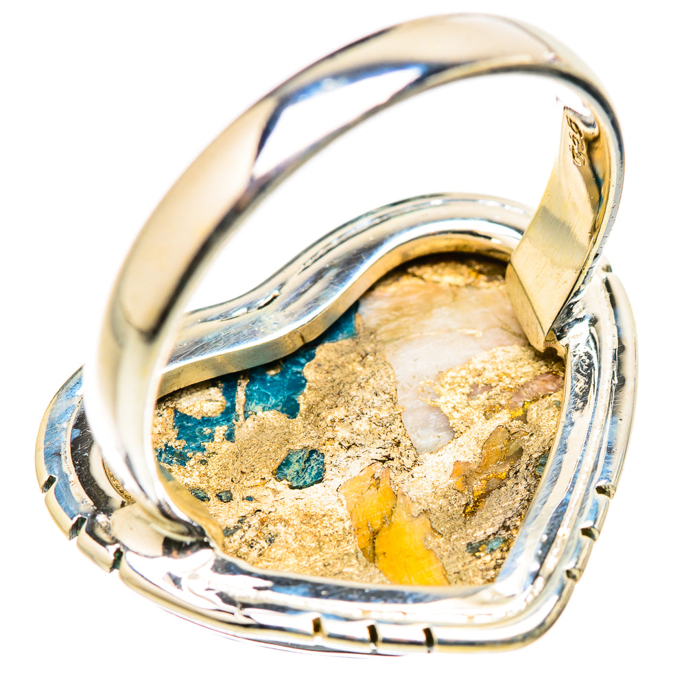 Spiny Oyster Turquoise Rings handcrafted by Ana Silver Co - RING129989 - Photo 3