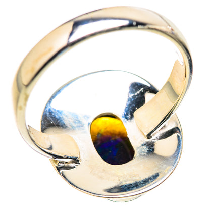 Black Opal Rings handcrafted by Ana Silver Co - RING129995 - Photo 3