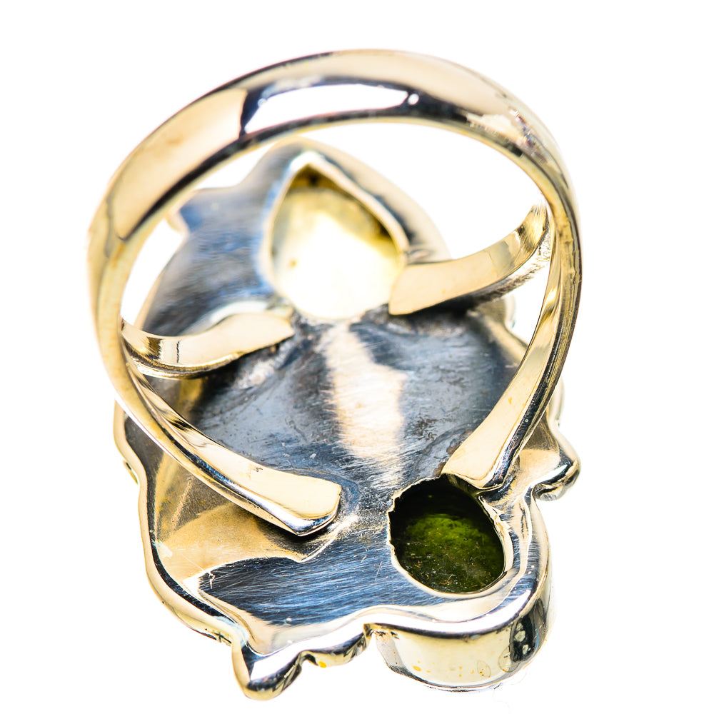 Rainbow Moonstone Rings handcrafted by Ana Silver Co - RING130002 - Photo 3