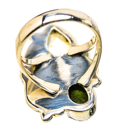Rainbow Moonstone Rings handcrafted by Ana Silver Co - RING130002 - Photo 3