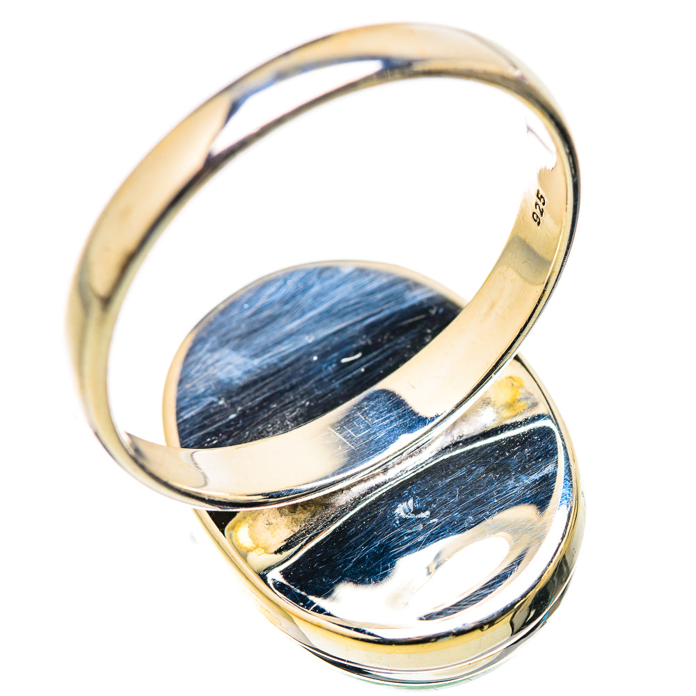 Green Moonstone Rings handcrafted by Ana Silver Co - RING130003 - Photo 3