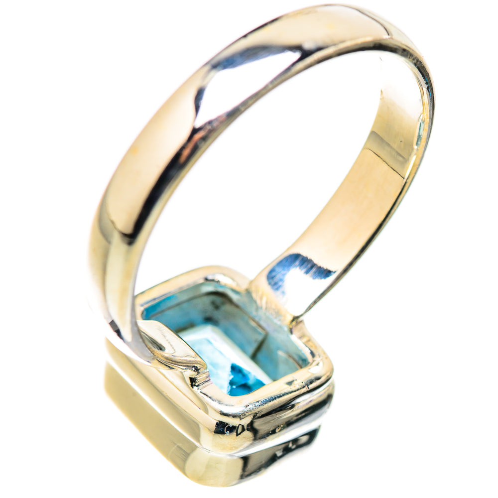 Blue Topaz Rings handcrafted by Ana Silver Co - RING130018 - Photo 3