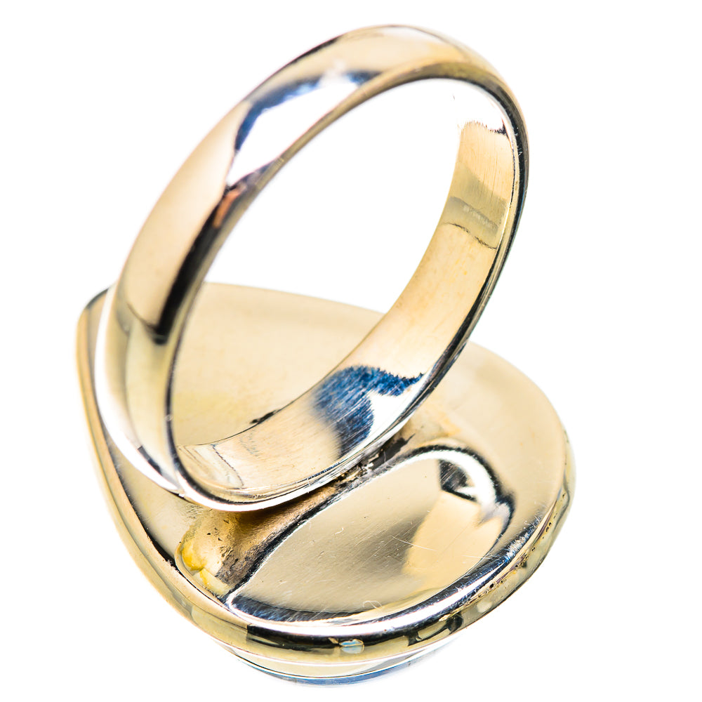 Rainbow Moonstone Rings handcrafted by Ana Silver Co - RING130020 - Photo 3