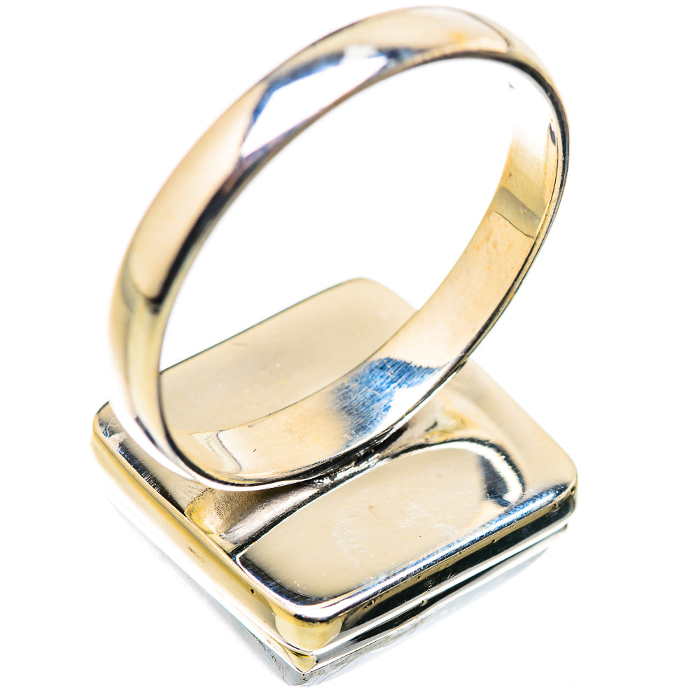 Rainbow Moonstone Rings handcrafted by Ana Silver Co - RING130022 - Photo 3