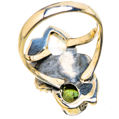 Rainbow Moonstone Rings handcrafted by Ana Silver Co - RING130023 - Photo 3