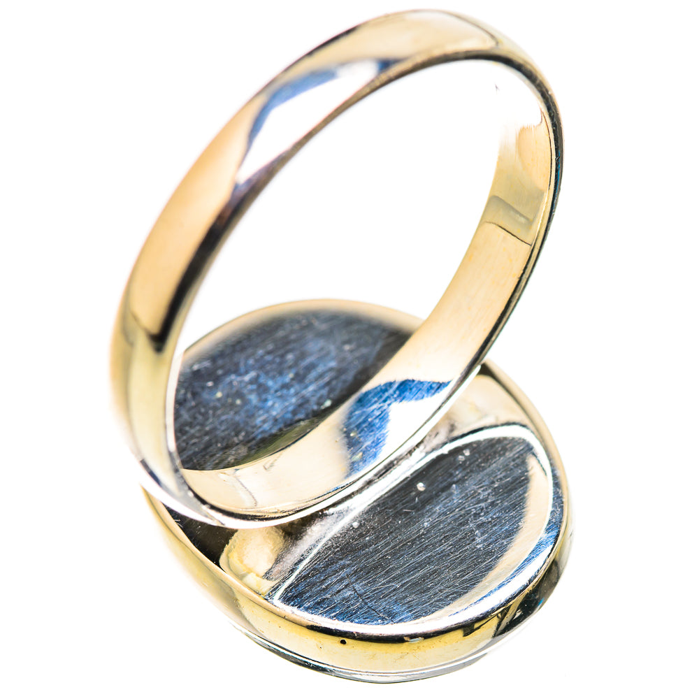Green Moonstone Rings handcrafted by Ana Silver Co - RING130024 - Photo 3