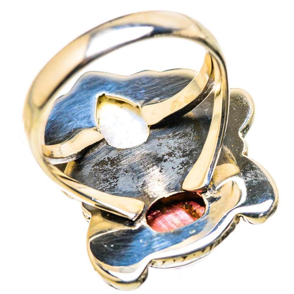 Rainbow Moonstone Rings handcrafted by Ana Silver Co - RING130030 - Photo 3
