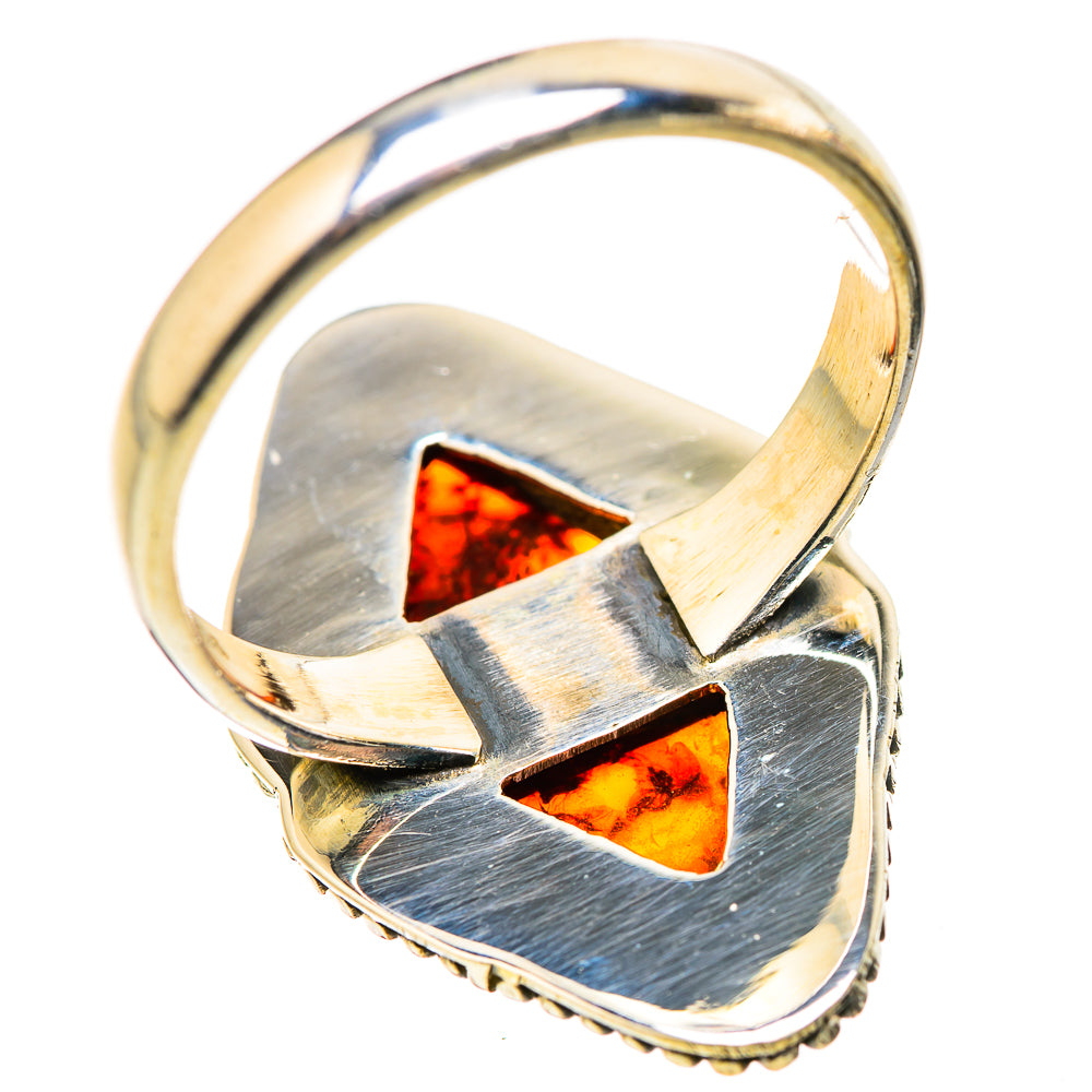 Baltic Amber Rings handcrafted by Ana Silver Co - RING130032 - Photo 3