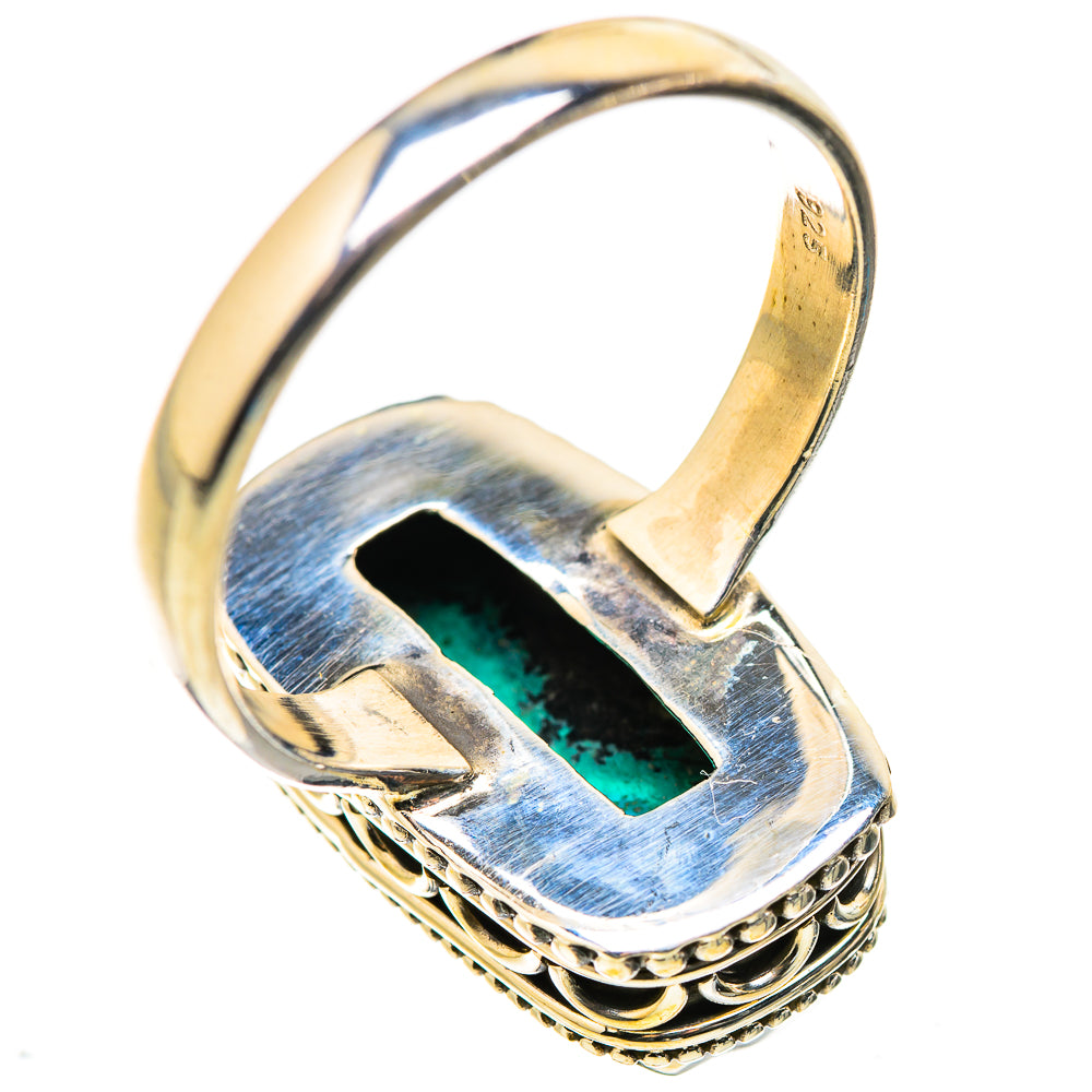 Malachite In Chrysocolla Rings handcrafted by Ana Silver Co - RING130035 - Photo 3