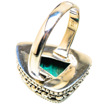 Malachite In Chrysocolla Rings handcrafted by Ana Silver Co - RING130037 - Photo 3