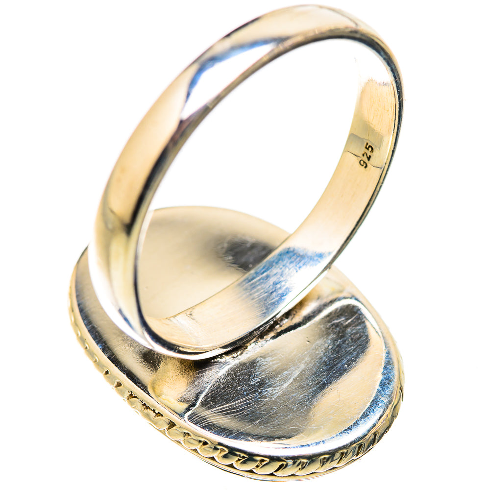 Rainbow Moonstone Rings handcrafted by Ana Silver Co - RING130044 - Photo 3
