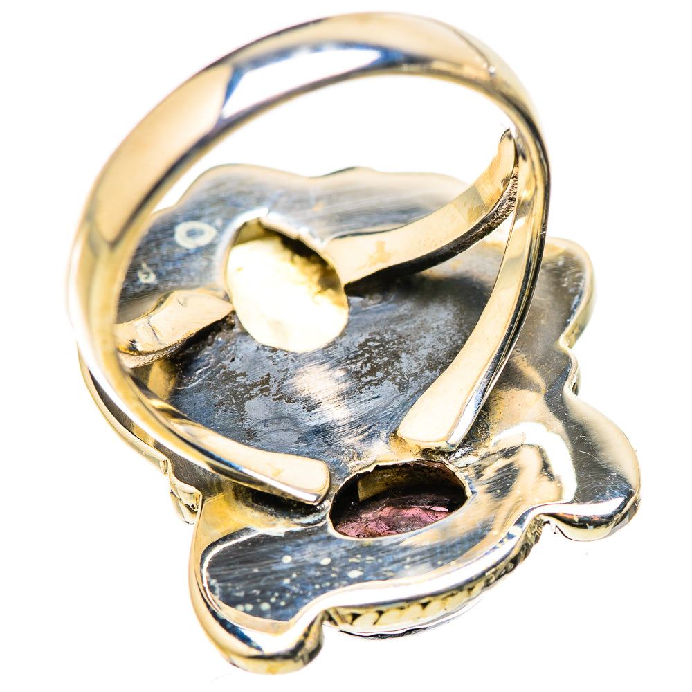 Rainbow Moonstone Rings handcrafted by Ana Silver Co - RING130049 - Photo 3