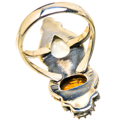 Rainbow Moonstone Rings handcrafted by Ana Silver Co - RING130050 - Photo 3