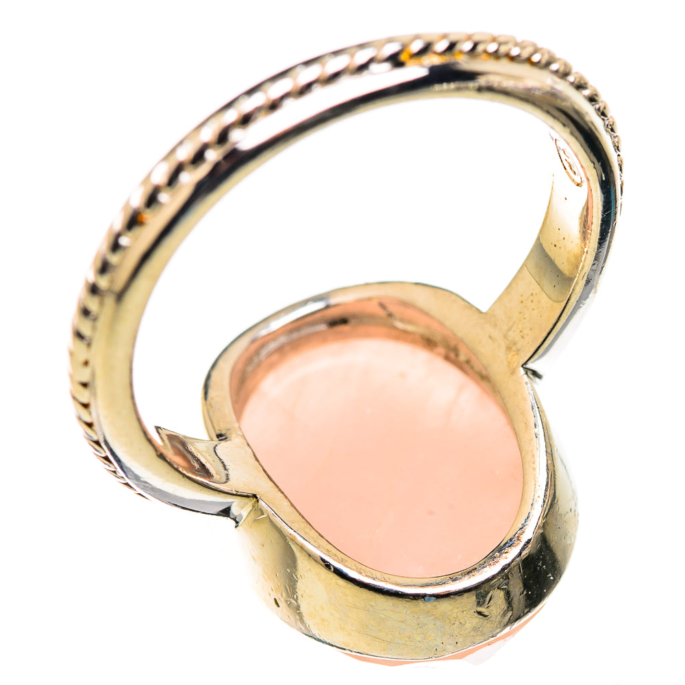 Rose Quartz Rings handcrafted by Ana Silver Co - RING130052 - Photo 3