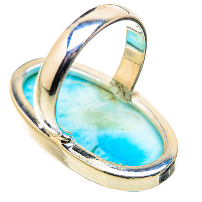 Larimar Rings handcrafted by Ana Silver Co - RING130069 - Photo 3