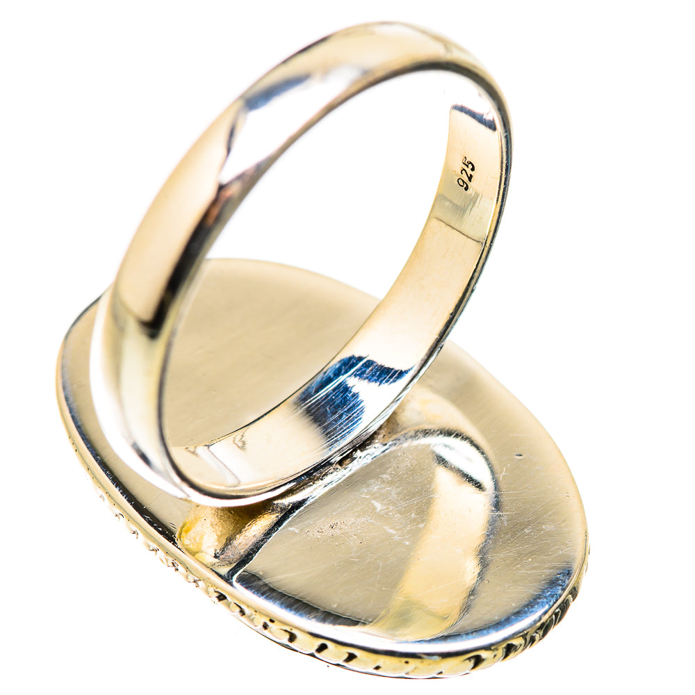 Green Moonstone Rings handcrafted by Ana Silver Co - RING130072 - Photo 3