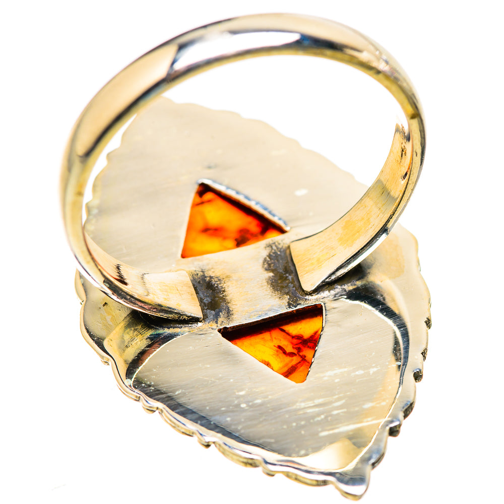 Baltic Amber Rings handcrafted by Ana Silver Co - RING130074 - Photo 3