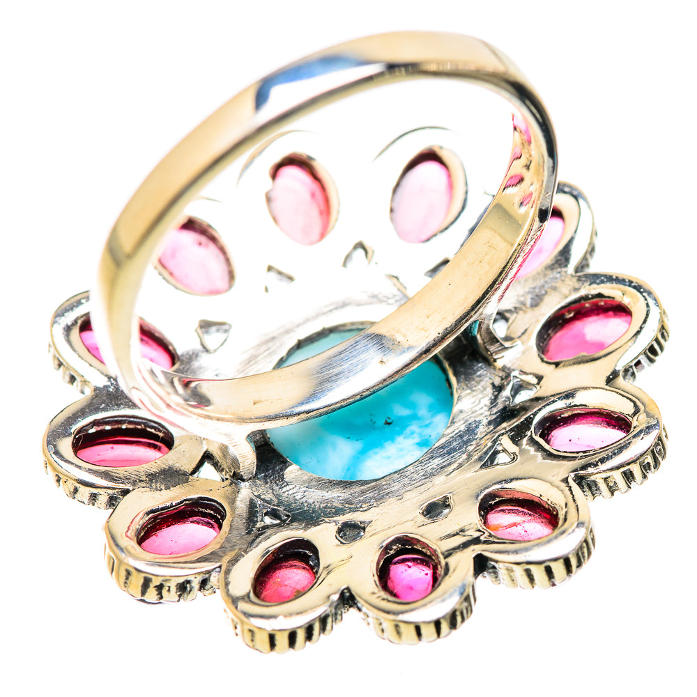 Larimar Rings handcrafted by Ana Silver Co - RING130089 - Photo 3