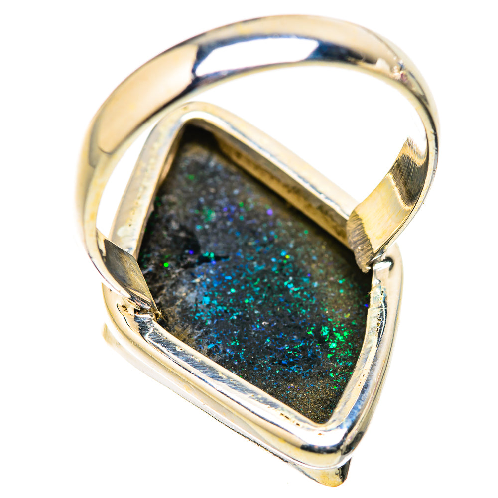 Andamooka Opal Rings handcrafted by Ana Silver Co - RING130090 - Photo 3