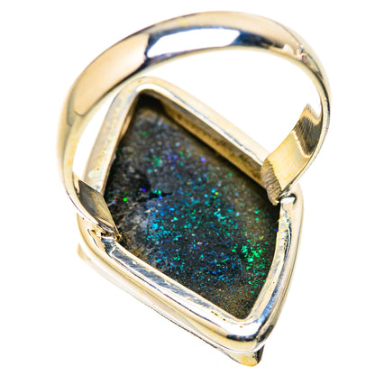 Andamooka Opal Rings handcrafted by Ana Silver Co - RING130090 - Photo 3
