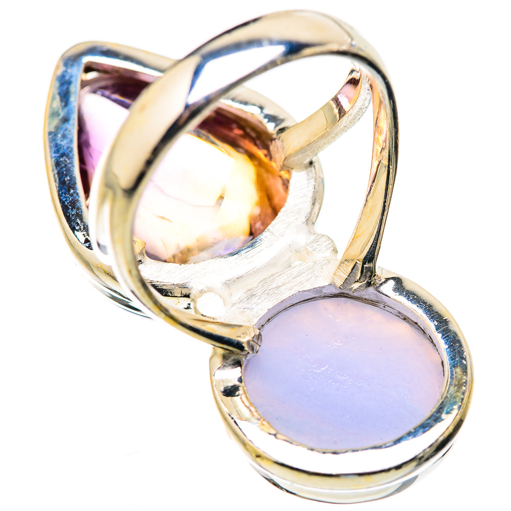 Blue Lace Agate Rings handcrafted by Ana Silver Co - RING130091 - Photo 3