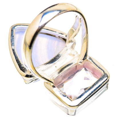 Blue Lace Agate Rings handcrafted by Ana Silver Co - RING130115 - Photo 3