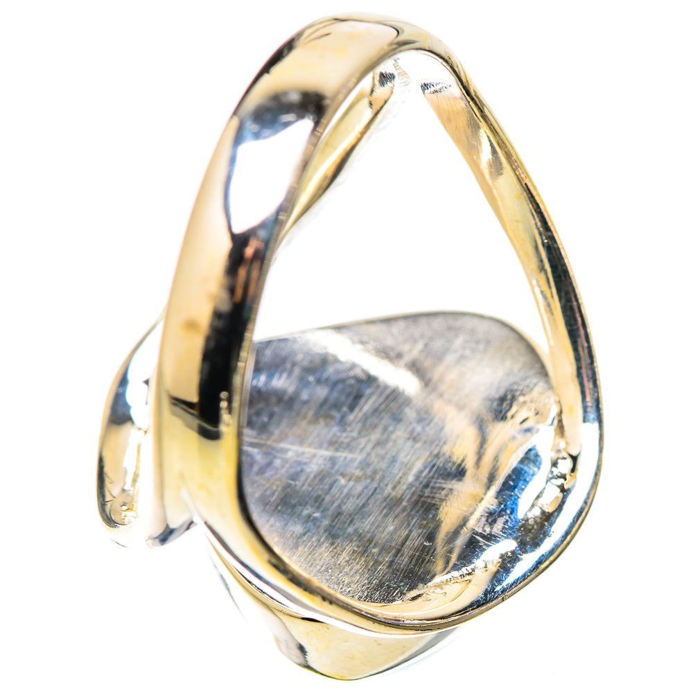 Rainbow Moonstone Rings handcrafted by Ana Silver Co - RING130125 - Photo 3