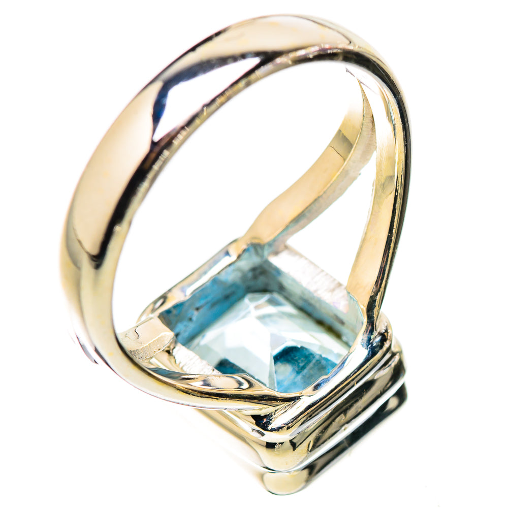 Blue Topaz Rings handcrafted by Ana Silver Co - RING130129 - Photo 3
