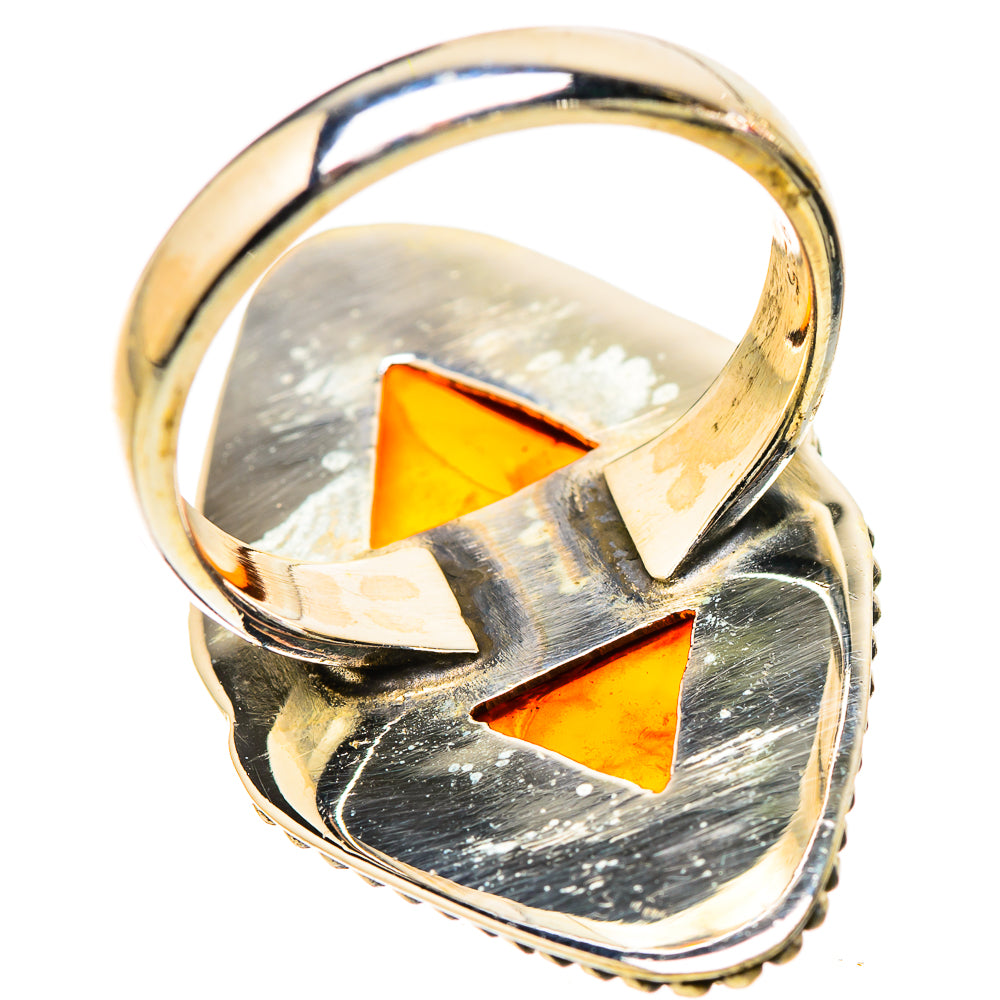 Baltic Amber Rings handcrafted by Ana Silver Co - RING130135 - Photo 3