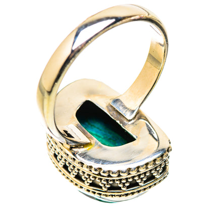 Malachite In Chrysocolla Rings handcrafted by Ana Silver Co - RING130174 - Photo 3