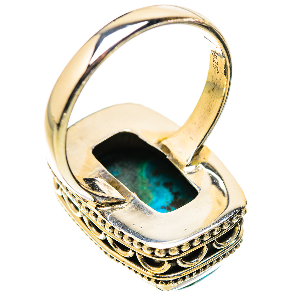 Malachite In Chrysocolla Rings handcrafted by Ana Silver Co - RING130196 - Photo 3