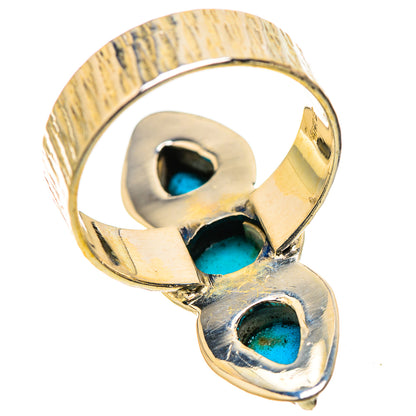 Sleeping Beauty Turquoise Rings handcrafted by Ana Silver Co - RING130208 - Photo 3
