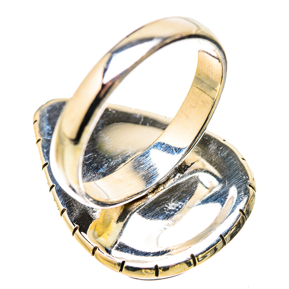 Rainbow Moonstone Rings handcrafted by Ana Silver Co - RING130209 - Photo 3