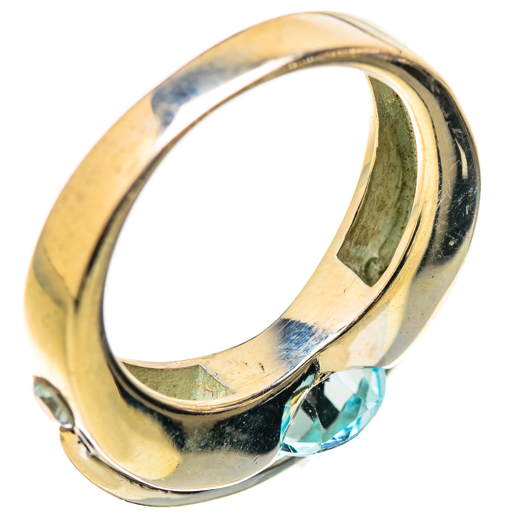 Blue Topaz Rings handcrafted by Ana Silver Co - RING130210 - Photo 3