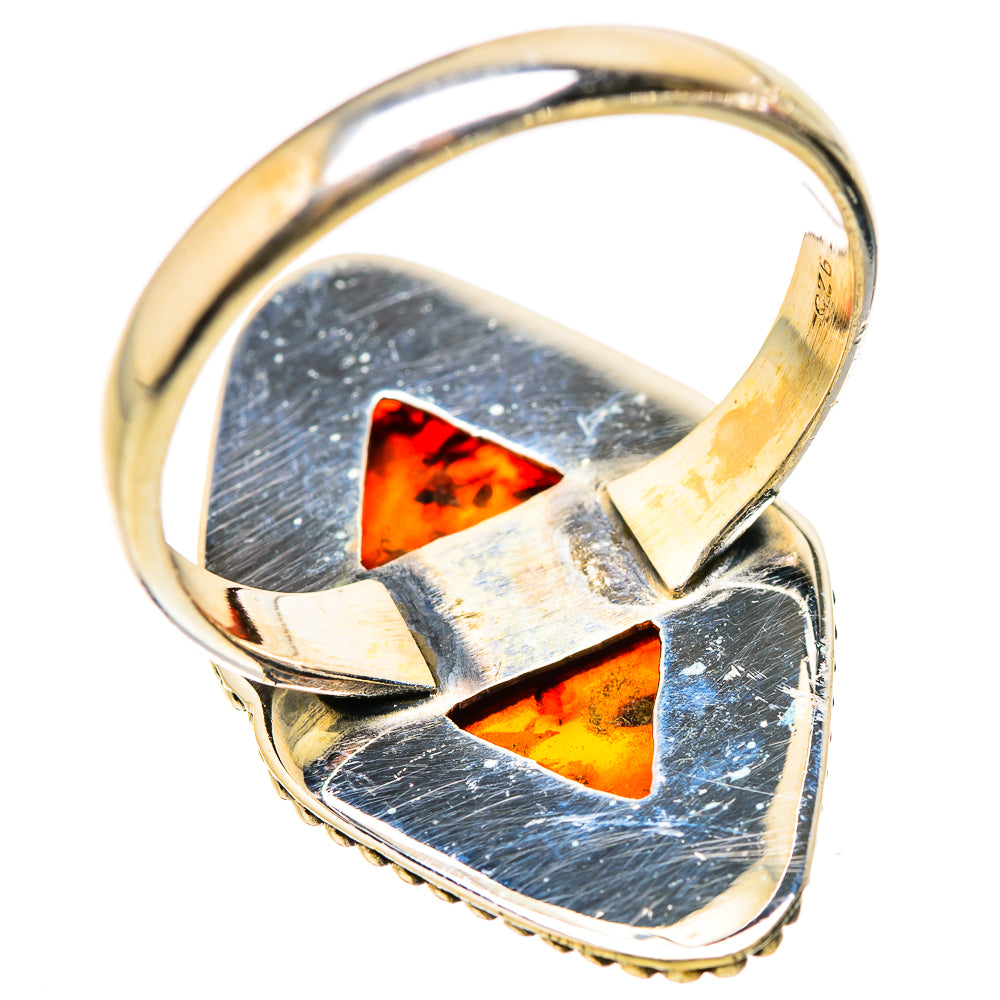 Baltic Amber Rings handcrafted by Ana Silver Co - RING130216 - Photo 3