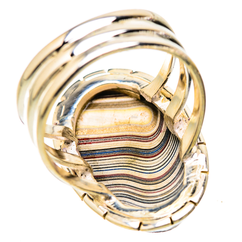 Fordite Rings handcrafted by Ana Silver Co - RING130224 - Photo 3