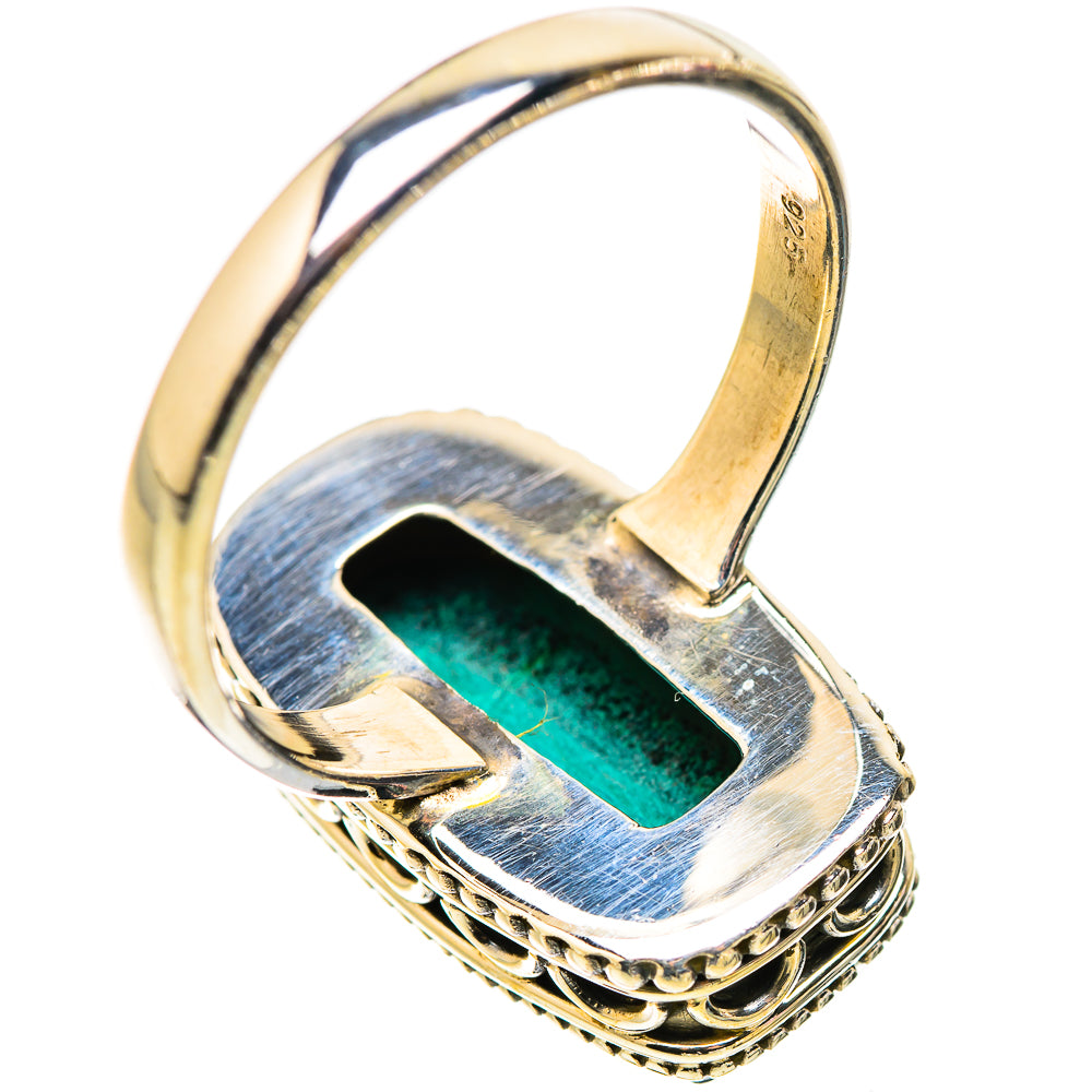 Malachite In Chrysocolla Rings handcrafted by Ana Silver Co - RING130226 - Photo 3